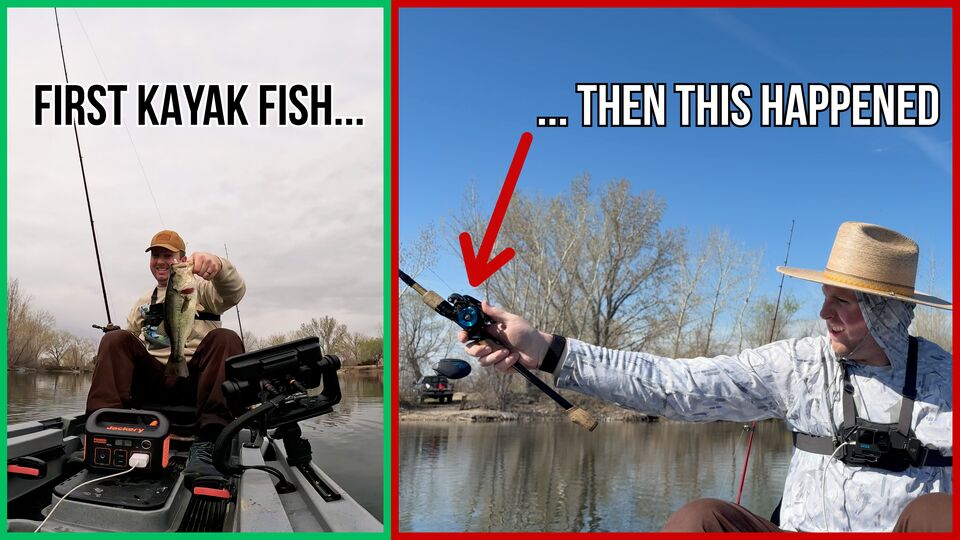 Thumbnail: first kayak fish, then a surprise